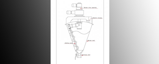 Vertical cone screw blender